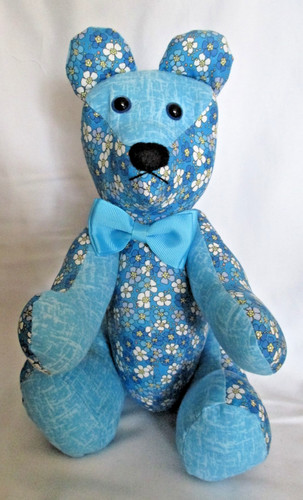Hand made fabric teddy - 'teddy, bear'