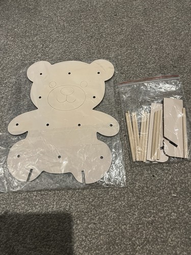 Wooden teddy bear stand ideal - wooden,