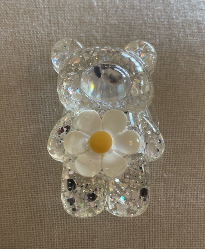 Glitter white flower - 🧸glitter, teddy