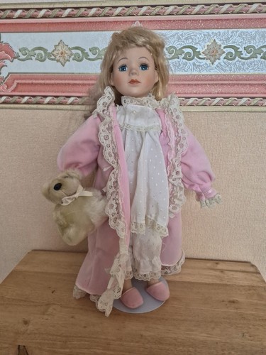 Vintage porcelain doll in - vintage,