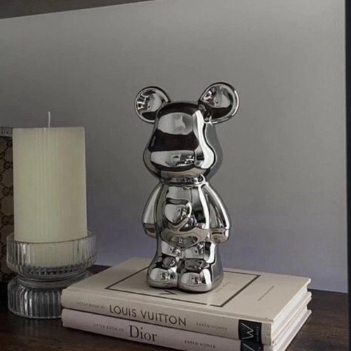 Ceramic teddy bear figurine - ceramic,
