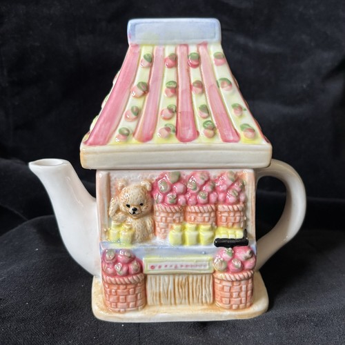 Retro teddy bear - teddy, fruit