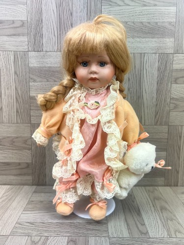 Porcelain doll bedtime with - -,