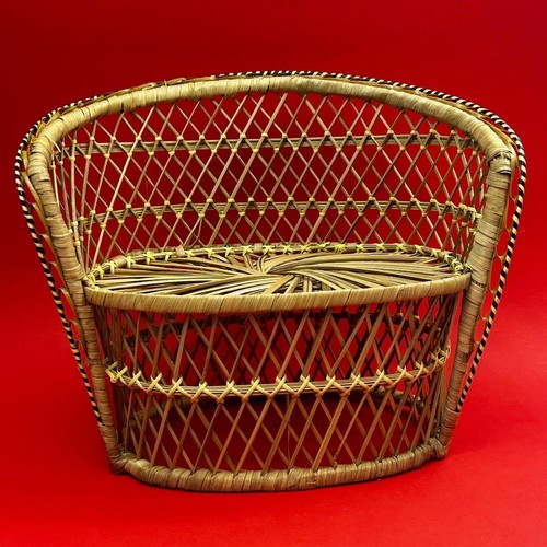 Vintage small wicker chair - vintage,