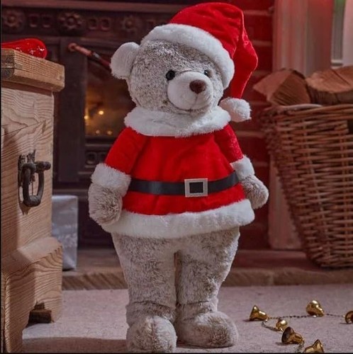 Christmas standing teddy bear - standing,