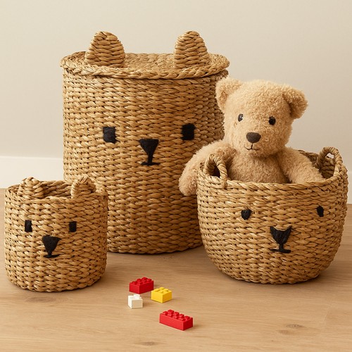 Teddy bear storage - teddy, baskets