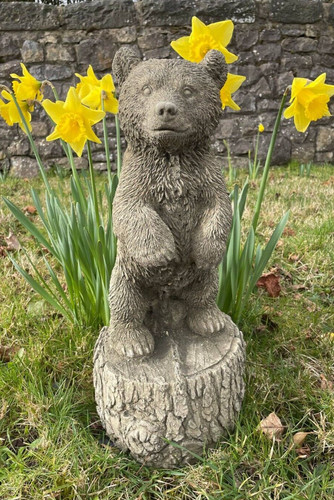 Standing brown bear - brown,