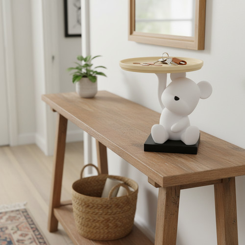 Teddy bear tray holder - tray,