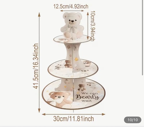 Tier cardboard cupcake - 2, 3-tier