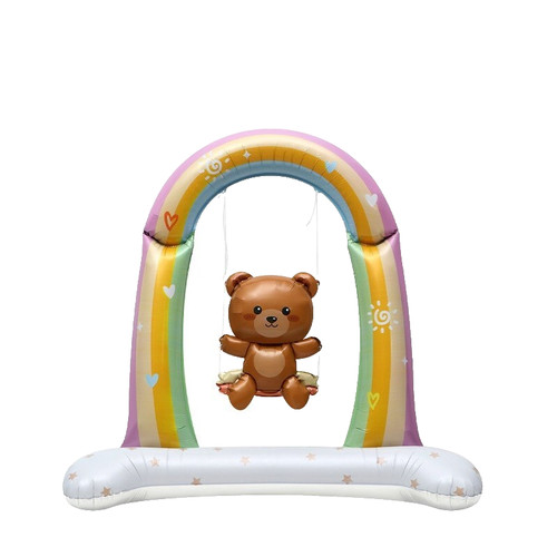 Swinging teddy bear - teddy, balloon