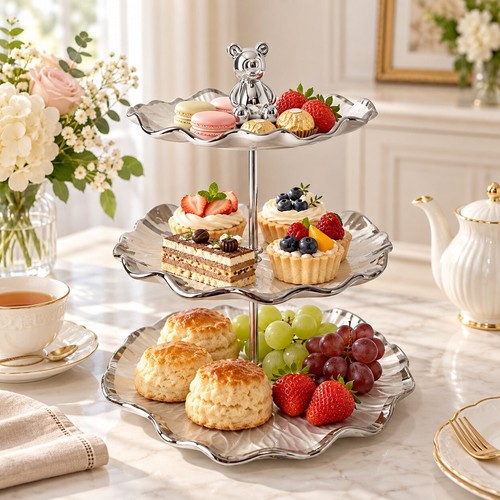 Tier ceramic cake stand - 3,