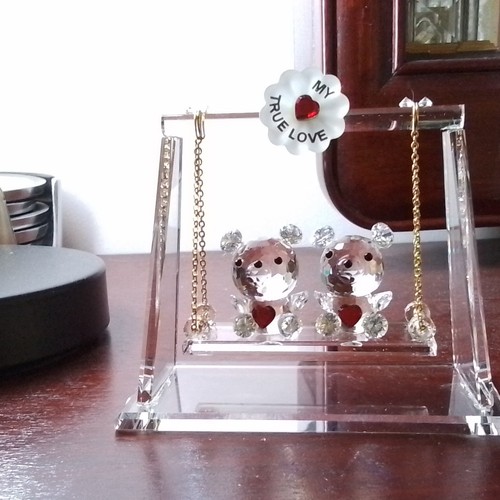 Crystal teddy bear - crystal, couple