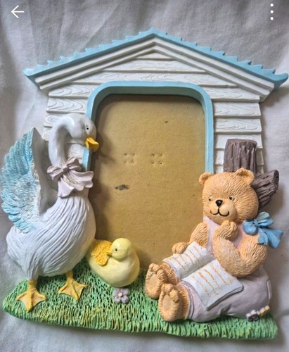 Ceramic duck teddy bear - ceramic,