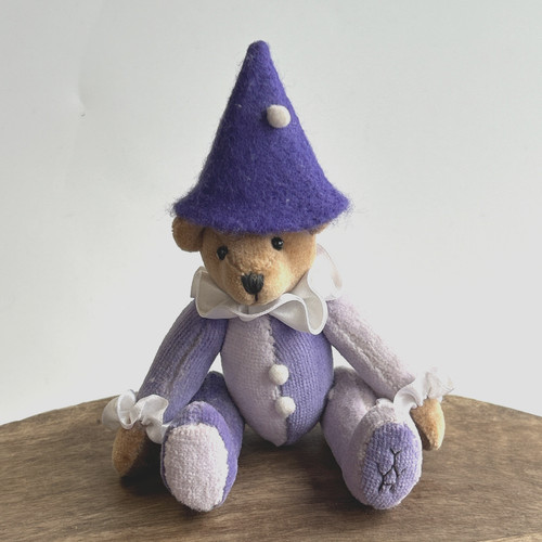 Miniature teddy bear clown - miniature,