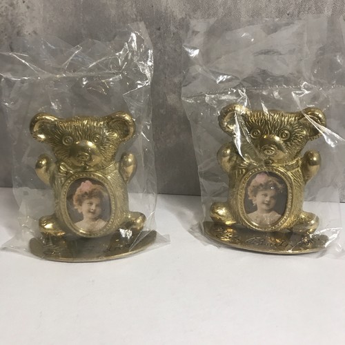 Brass teddy bear free standing - teddy,