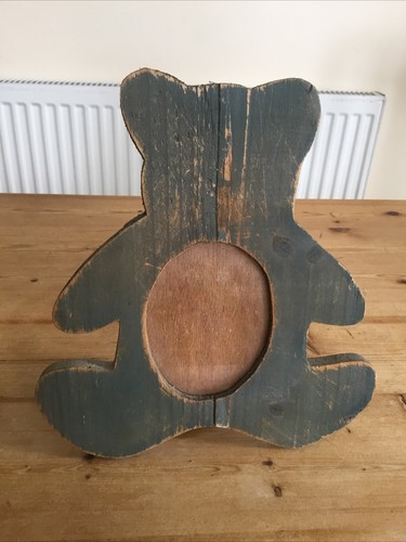 Vintage wooden teddy - vintage,